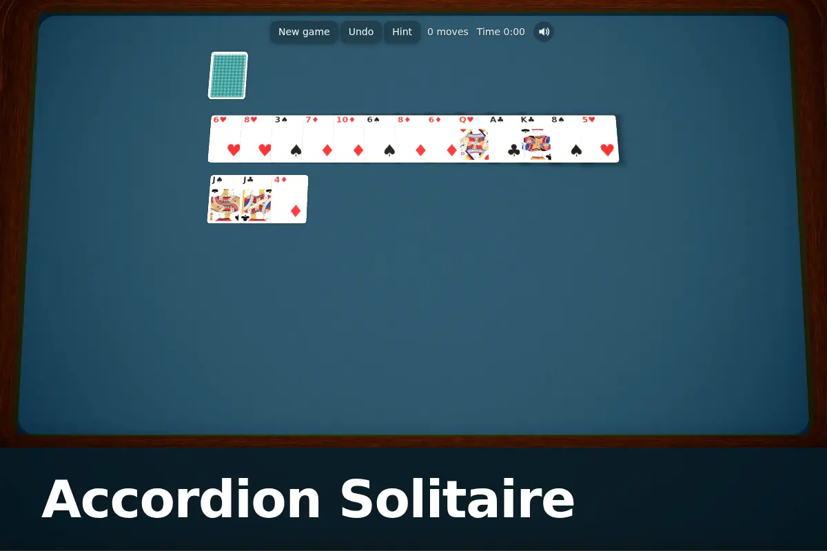 Accordion Solitaire game screen