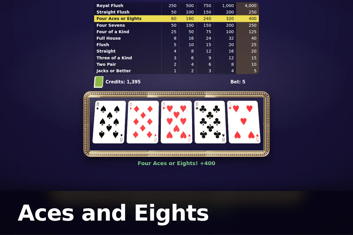 Aces and Eights game screen