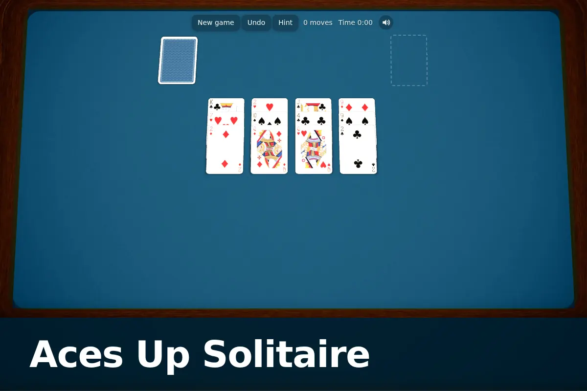Aces Up Solitaire game screen
