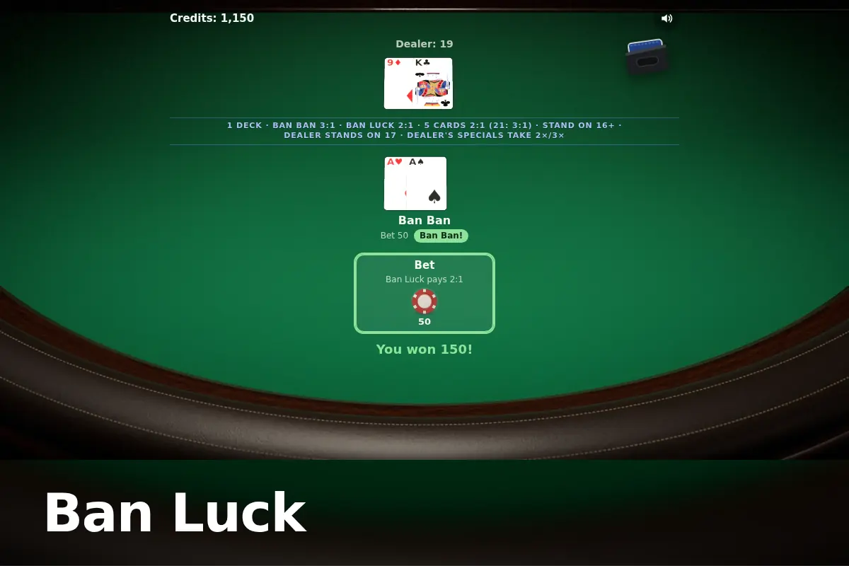Ban Luck game screen