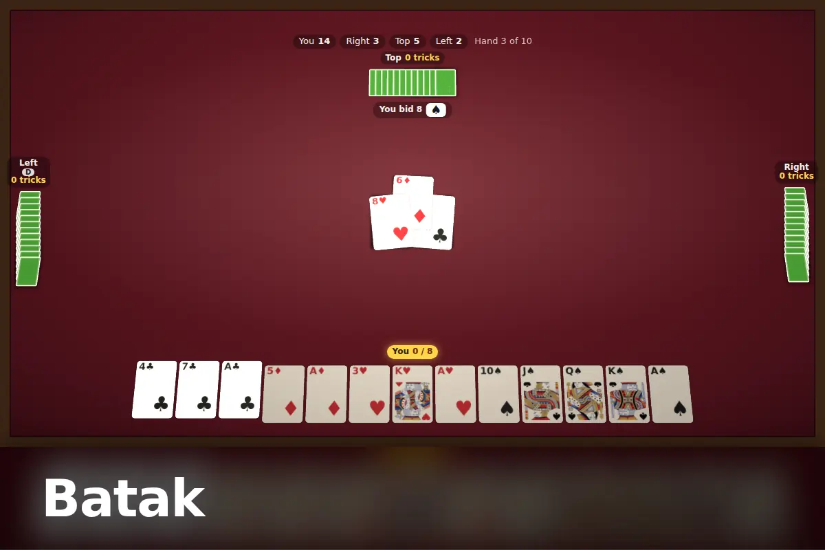 Batak game screen