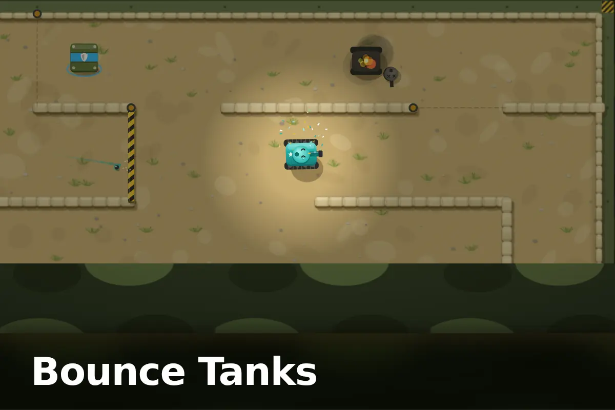 Bounce Tanks game screen