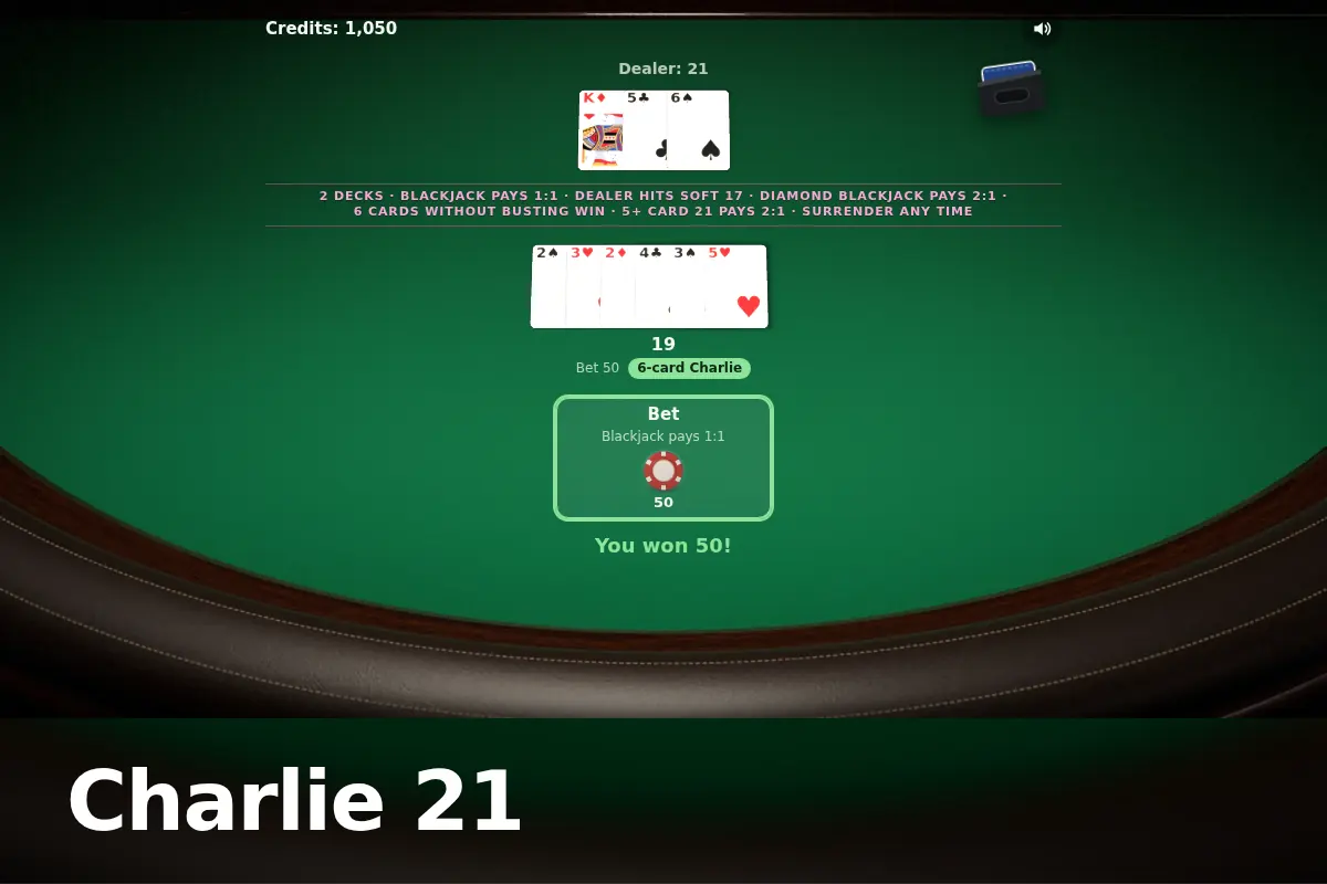Charlie 21 game screen