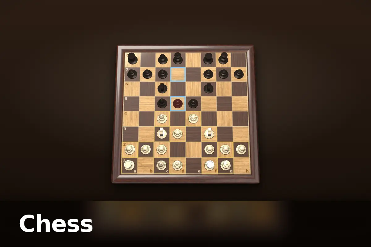 Chess game screen