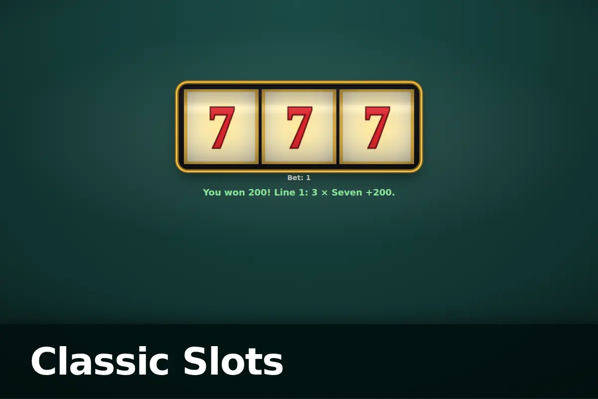 Classic Slots game screen