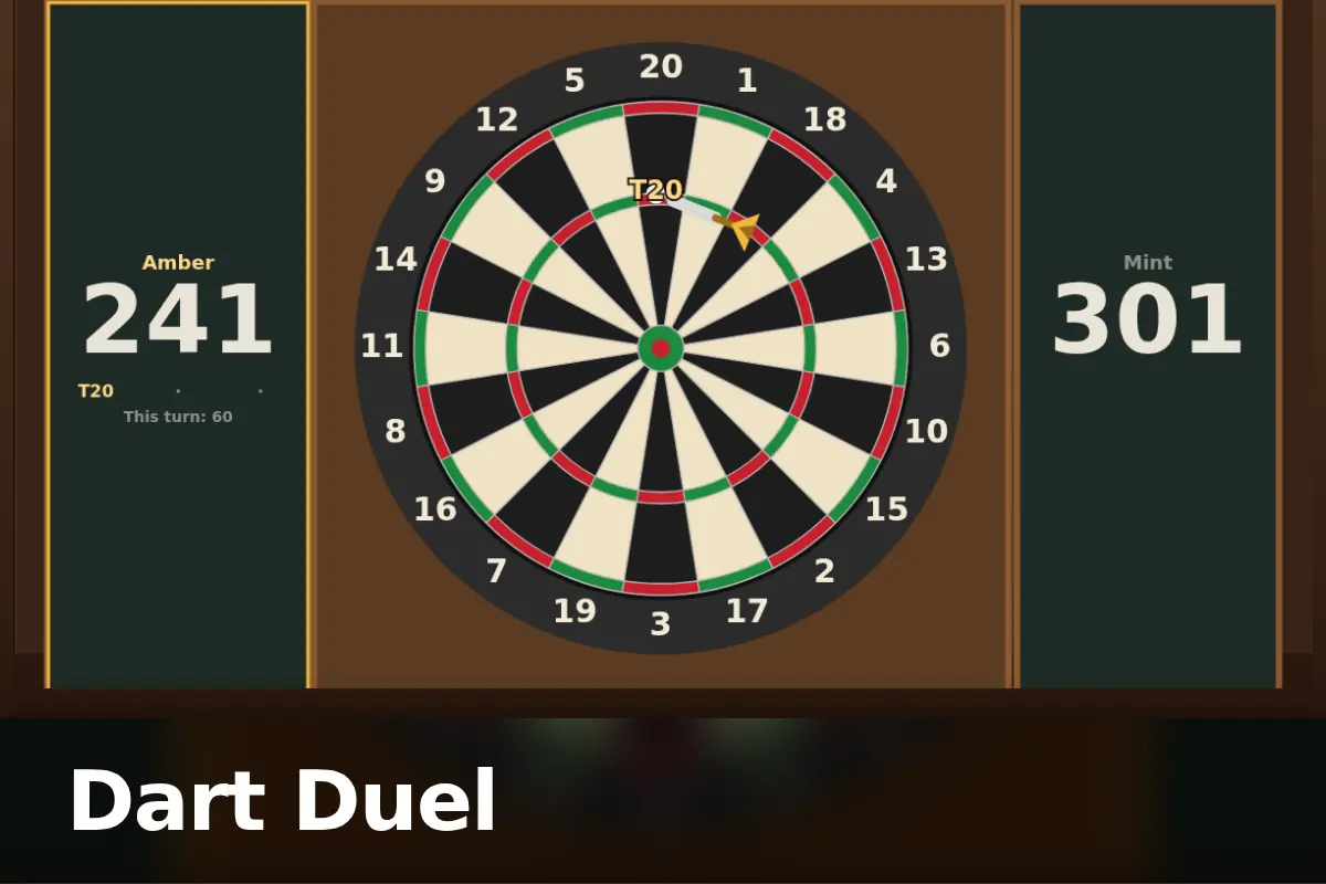 Dart Duel game screen