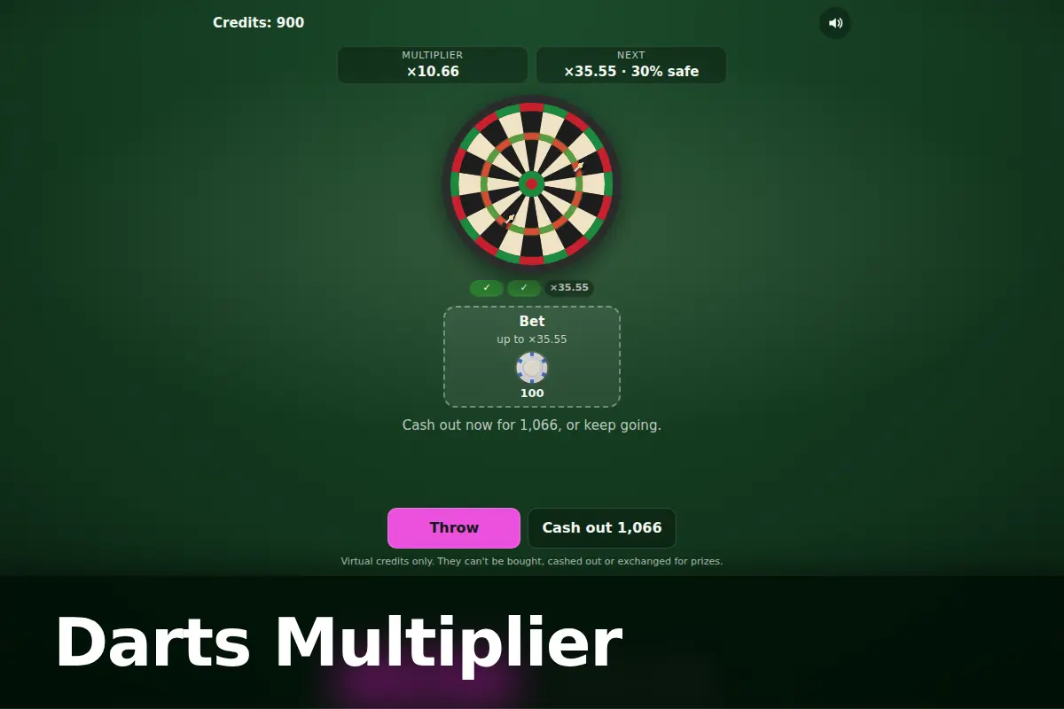 Darts Multiplier game screen