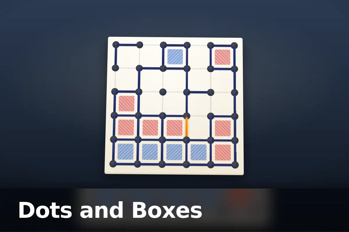 Dots and Boxes game screen