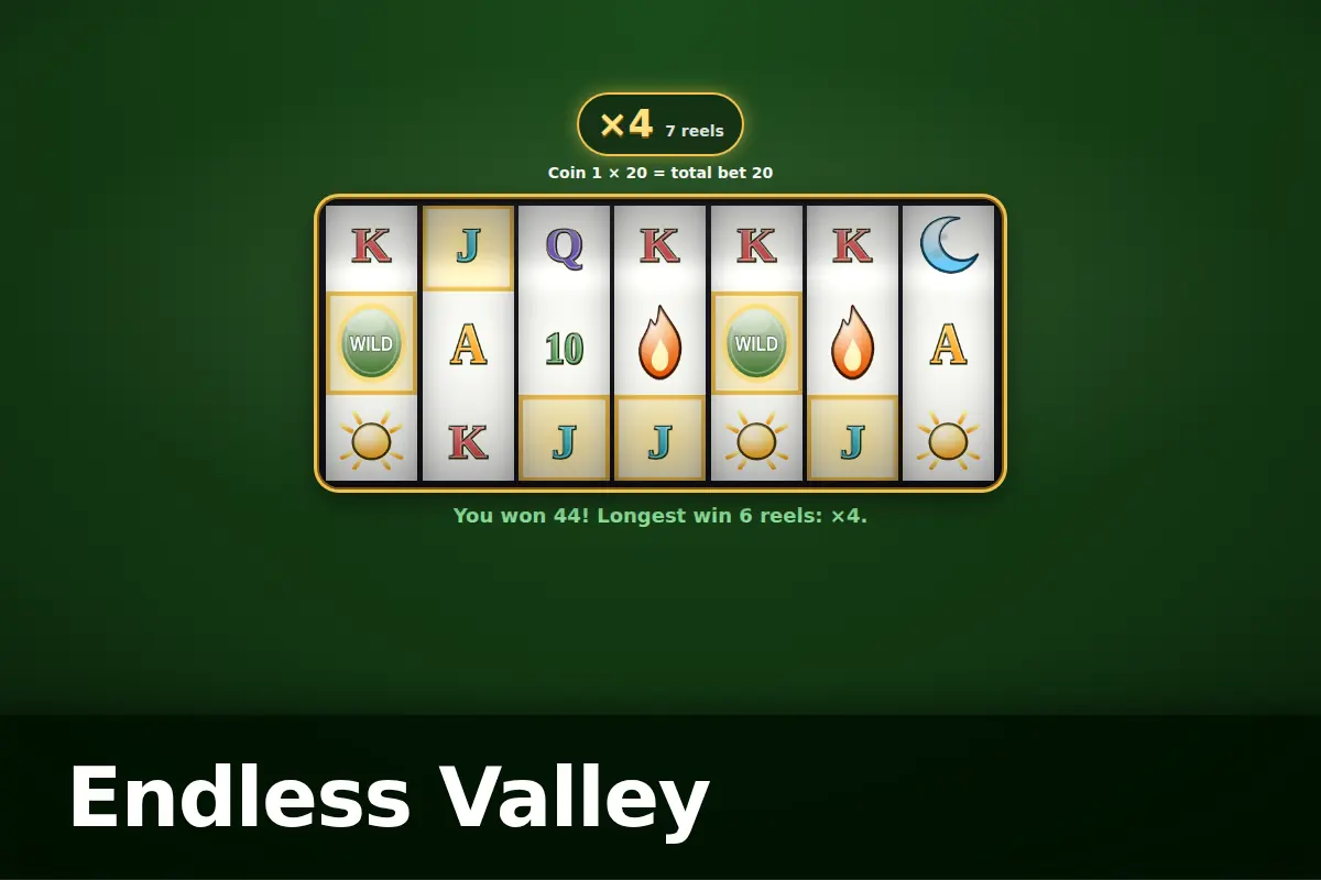 Endless Valley game screen