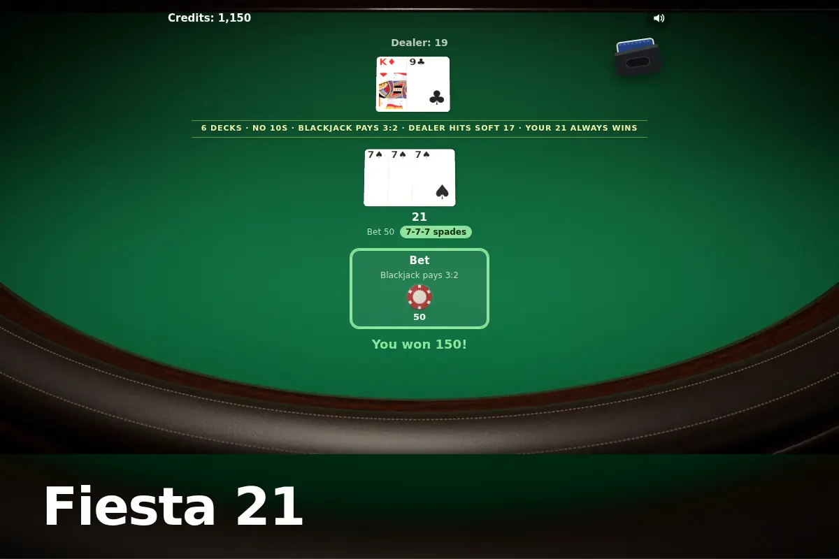 Fiesta 21 game screen