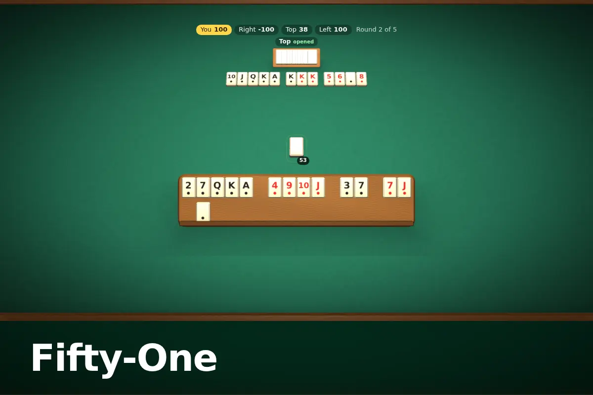 Fifty-One game screen