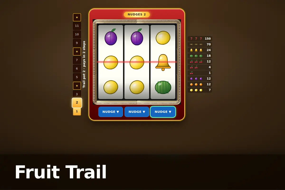 Fruit Trail game screen