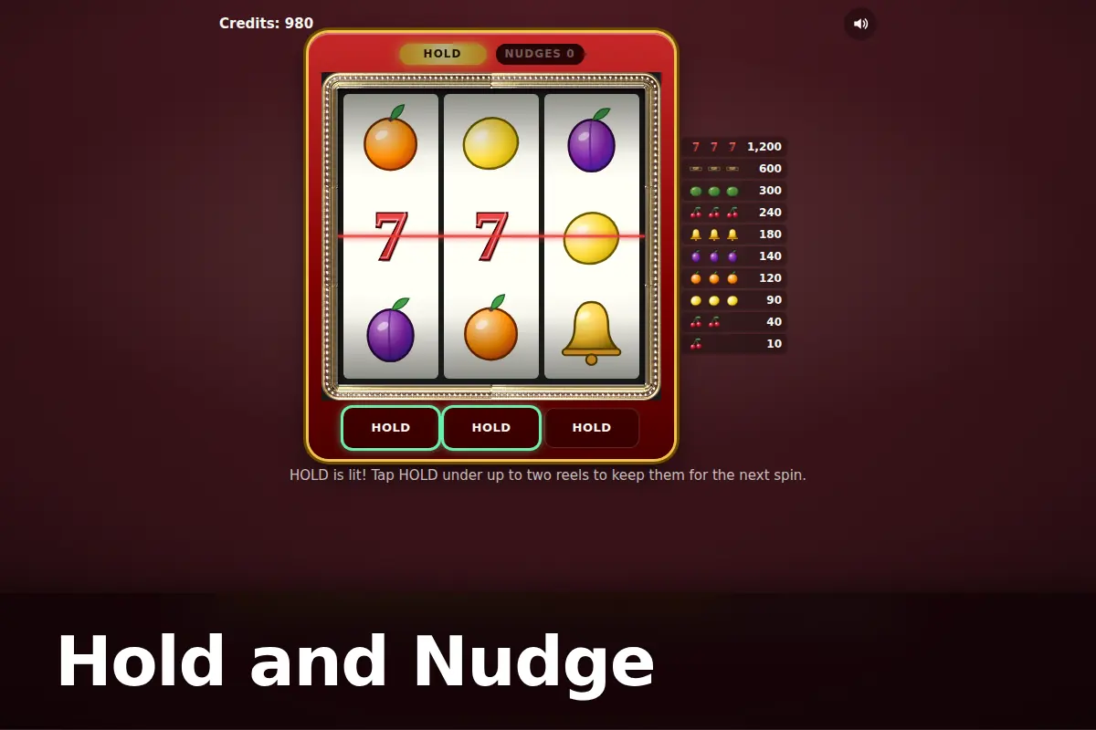 Hold and Nudge game screen