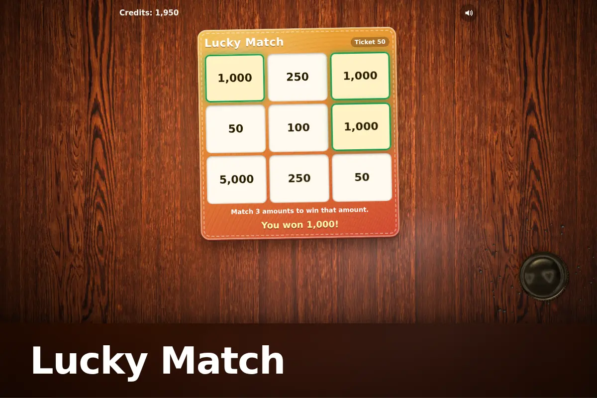 Lucky Match game screen