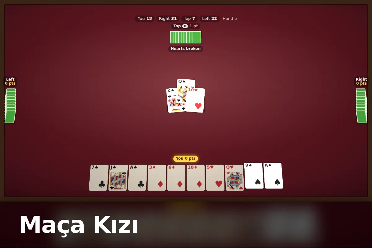 Maça Kızı game screen