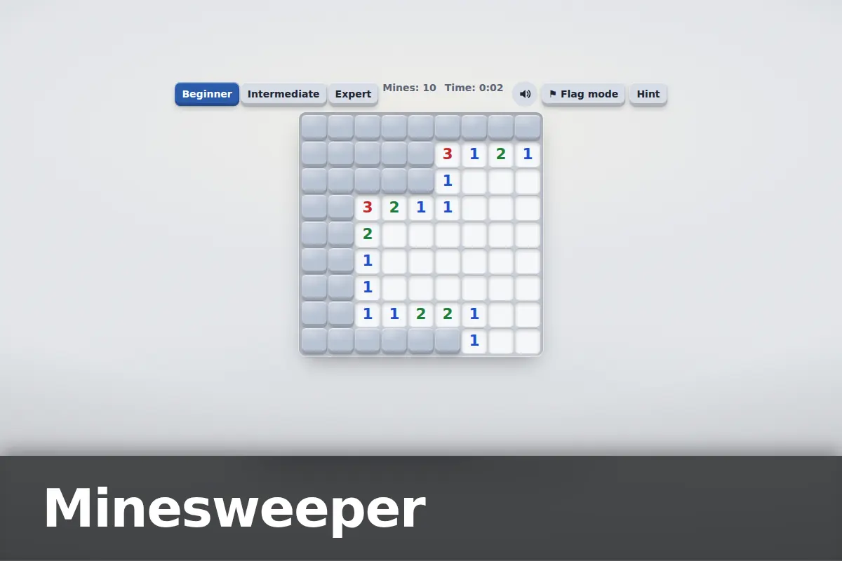Minesweeper game screen