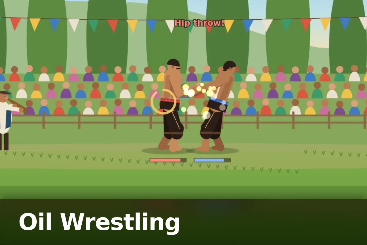 Oil Wrestling game screen