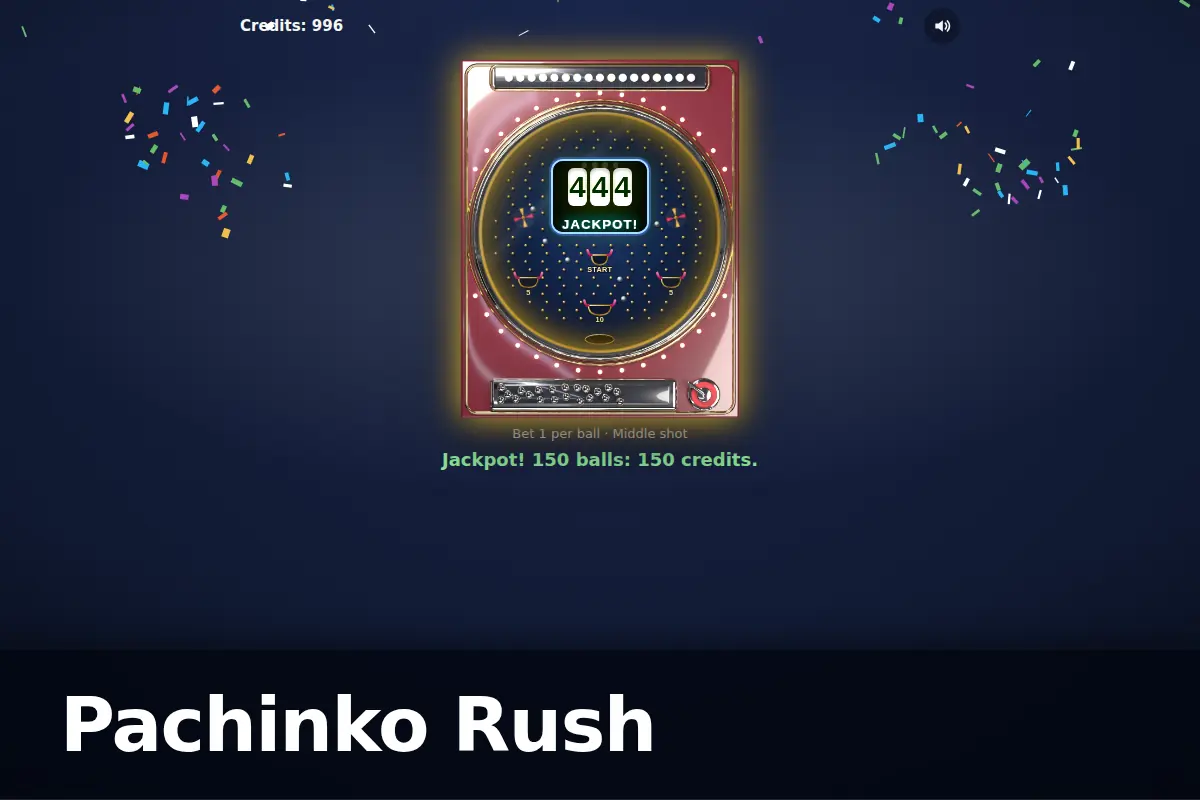 Pachinko Rush game screen