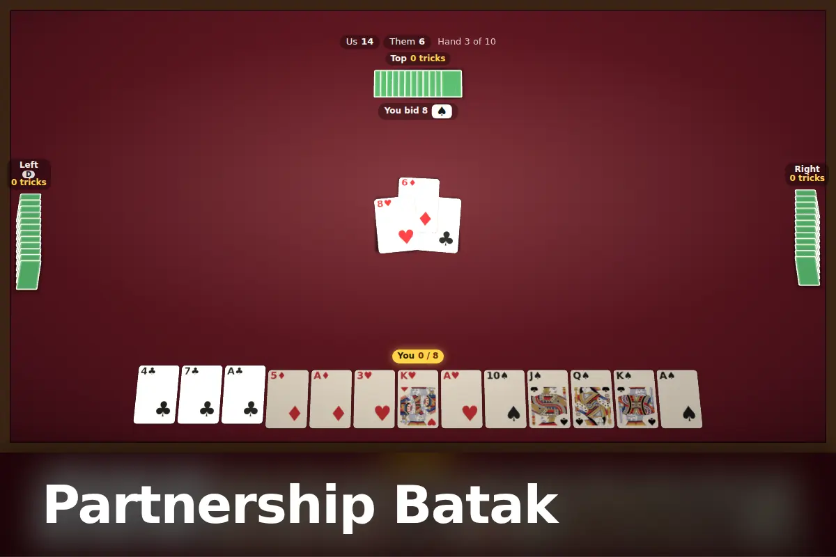 Partnership Batak game screen