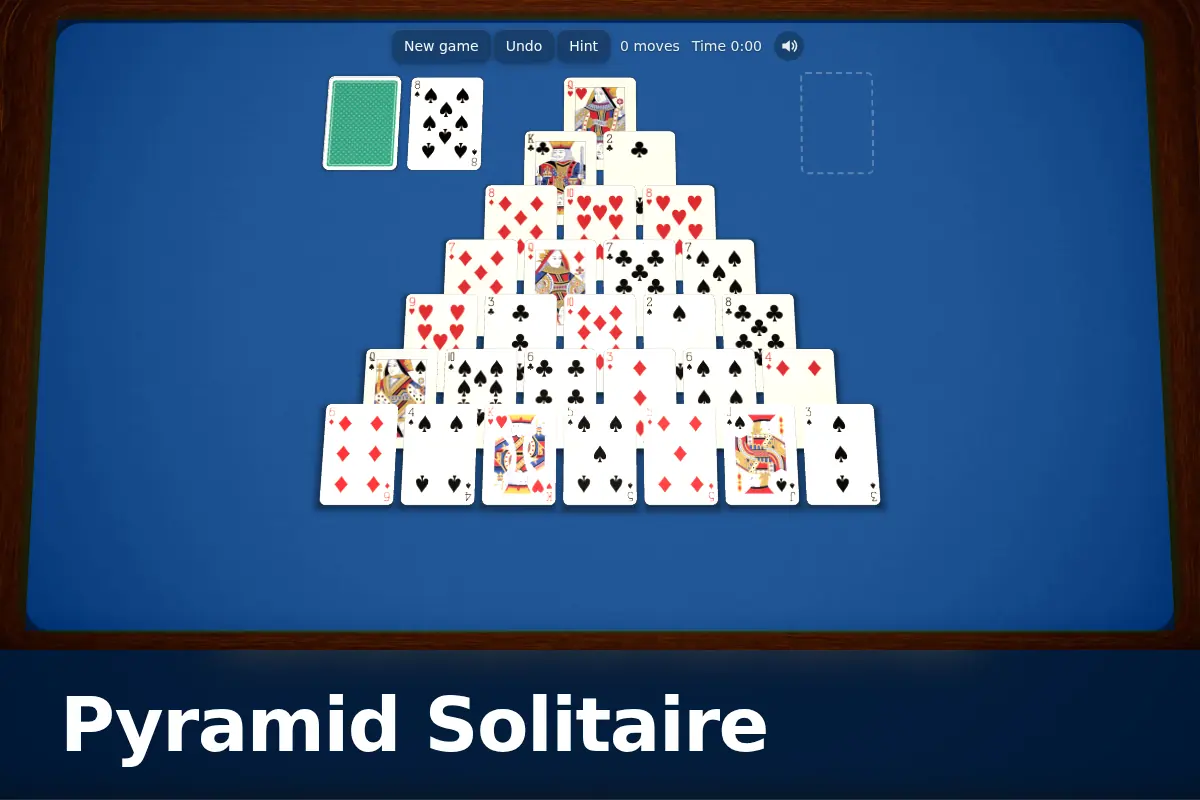 Pyramid Solitaire game screen