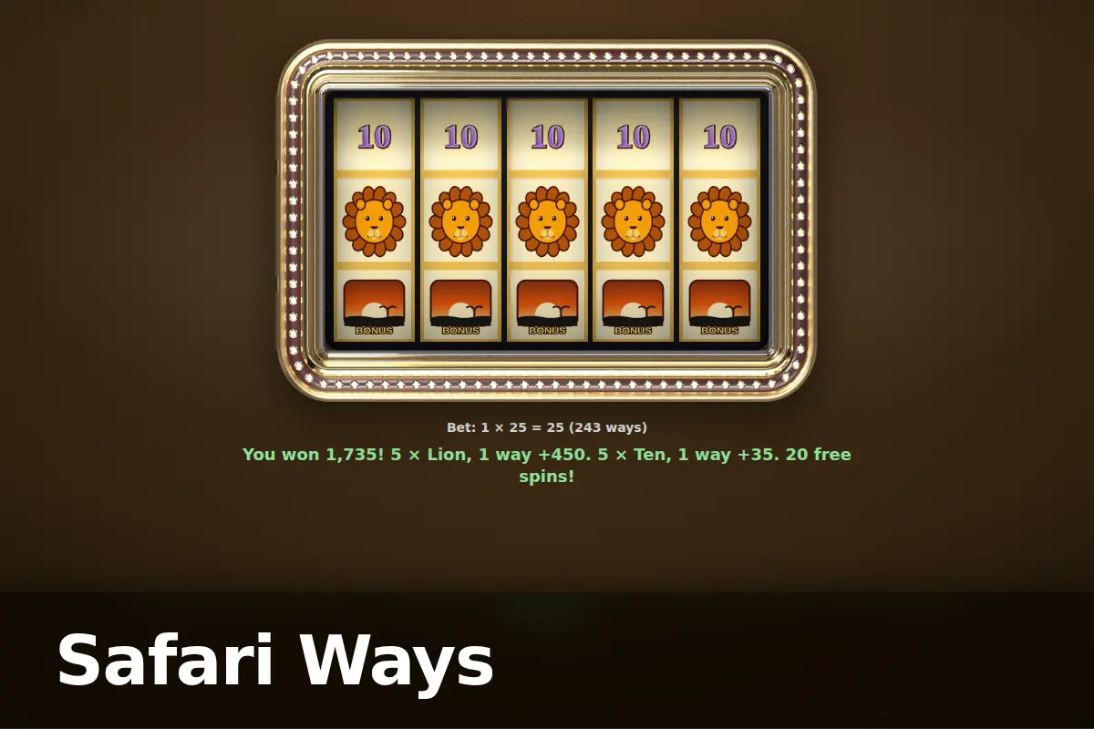 Safari Ways game screen