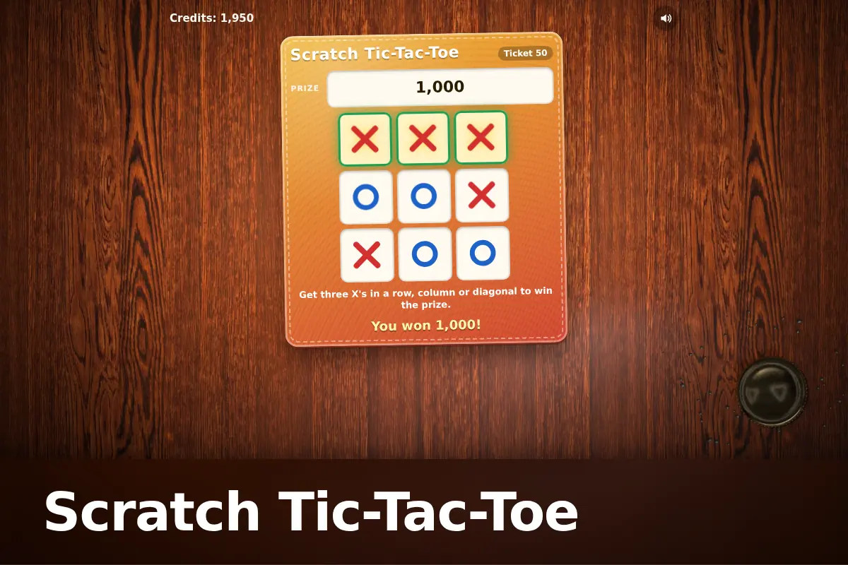 Scratch Tic-Tac-Toe game screen