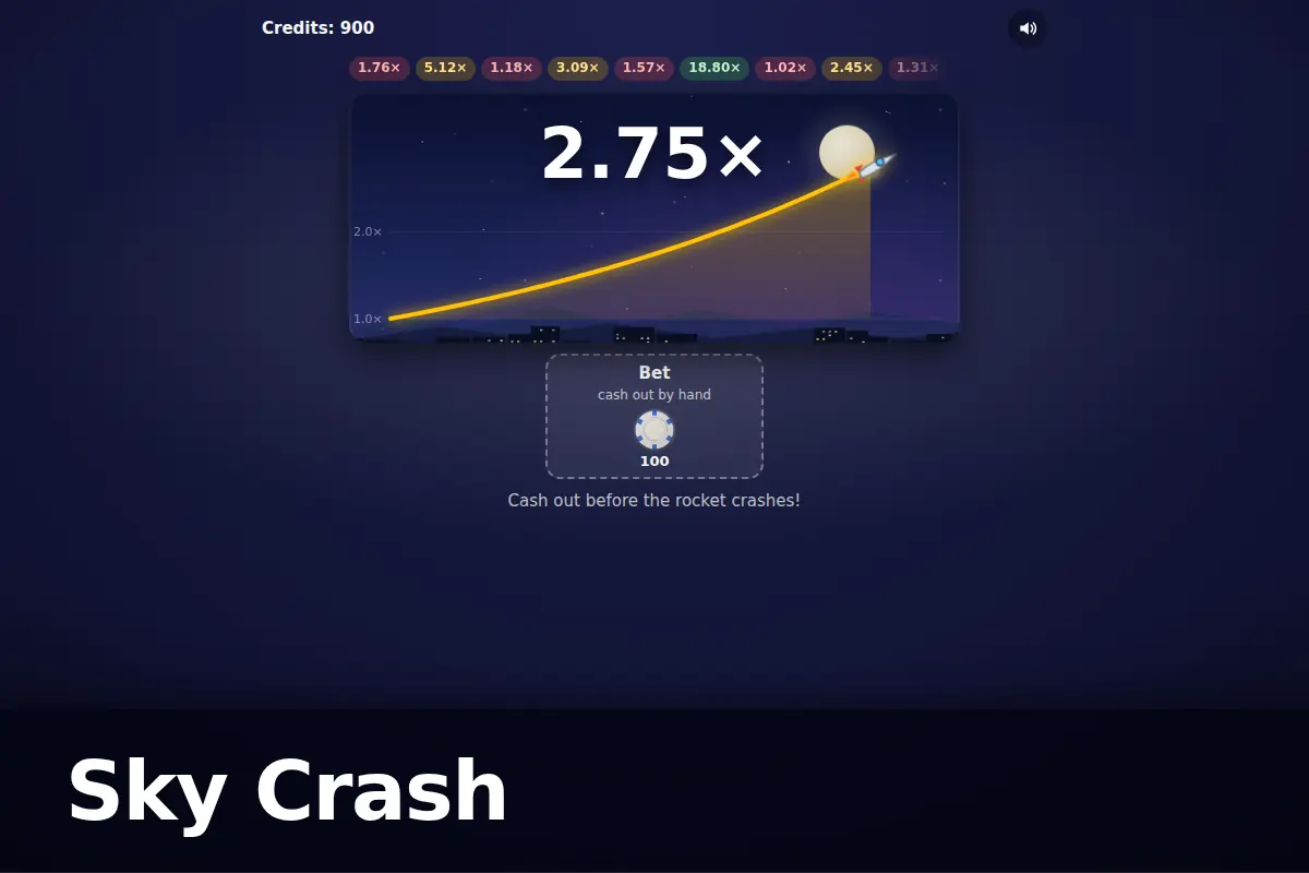 Sky Crash game screen