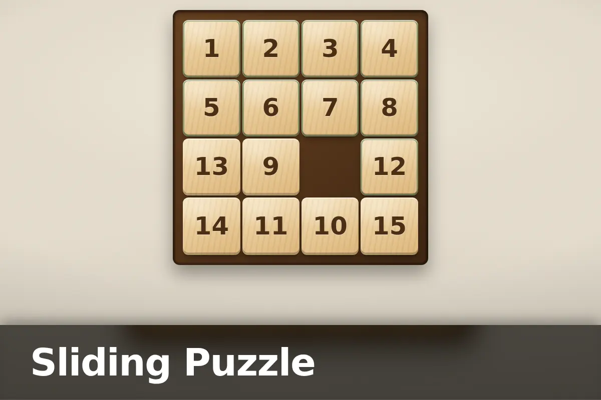 Sliding Puzzle game screen