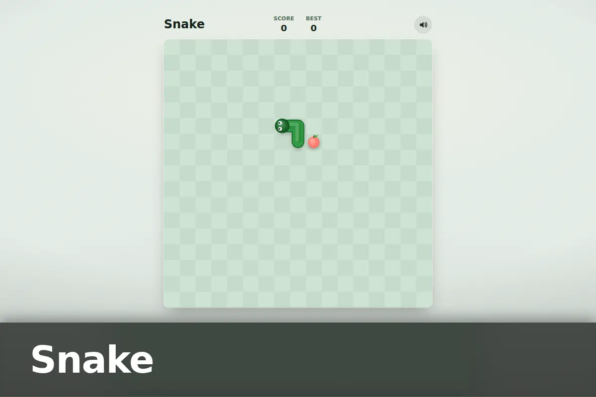 Snake game screen