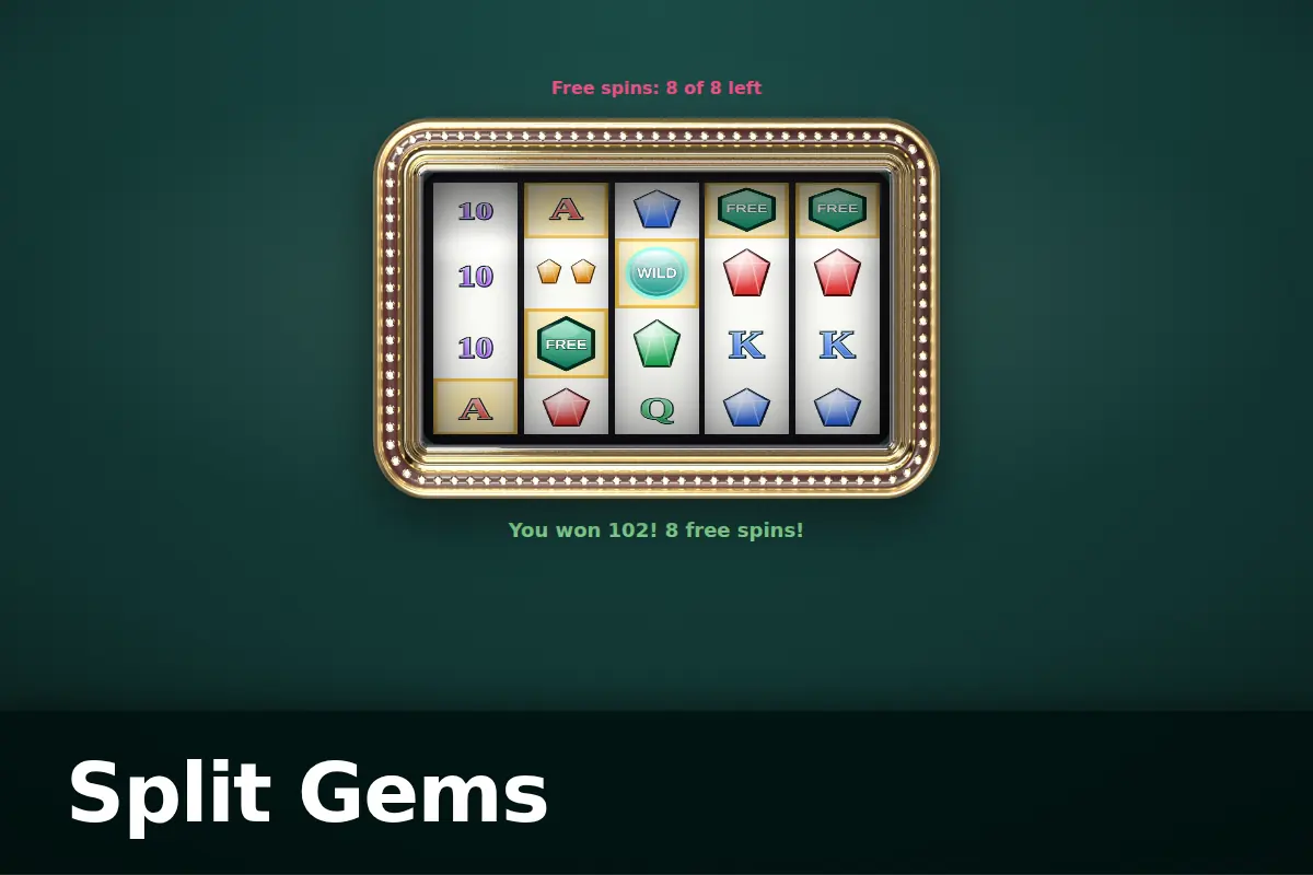 Split Gems game screen
