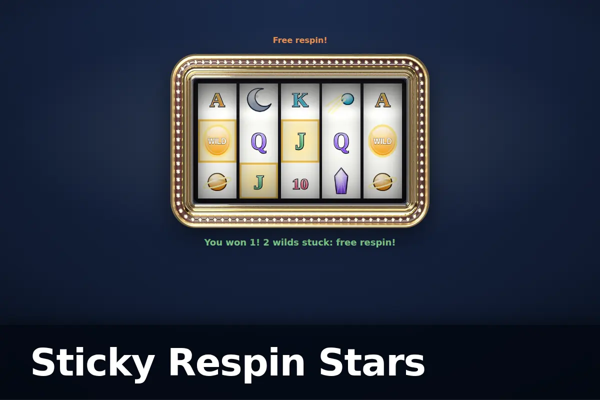 Sticky Respin Stars game screen