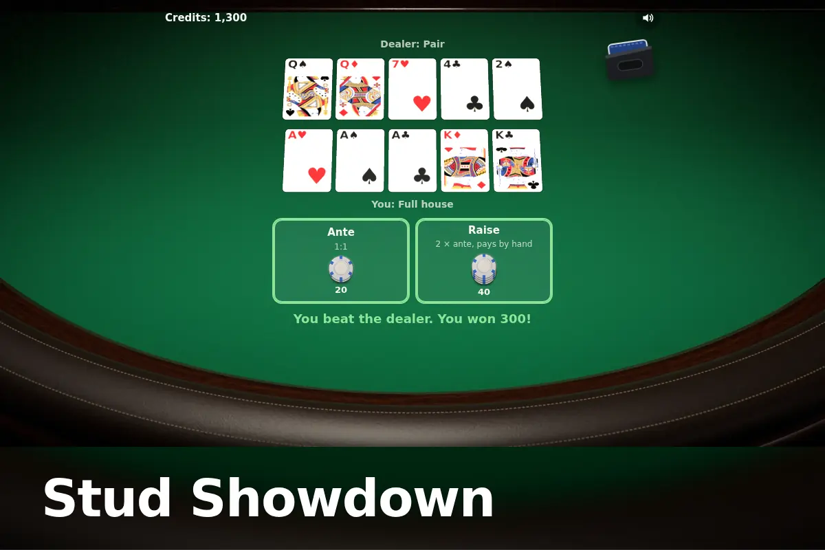 Stud Showdown game screen