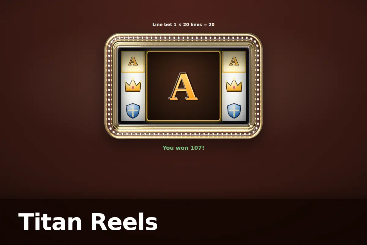 Titan Reels game screen