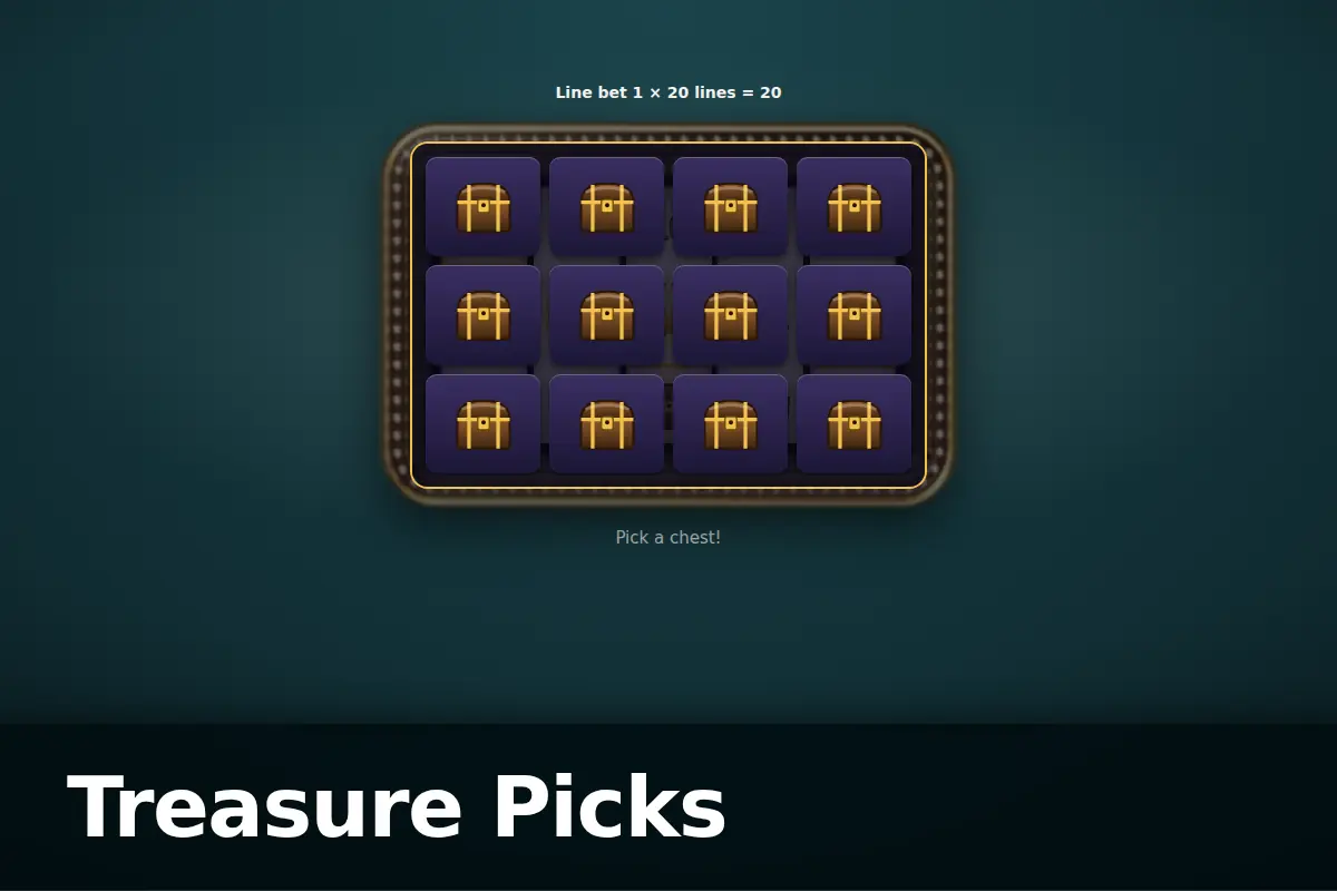 Treasure Picks game screen