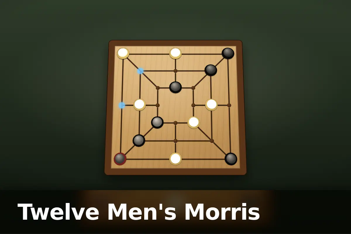 Twelve Men's Morris game screen