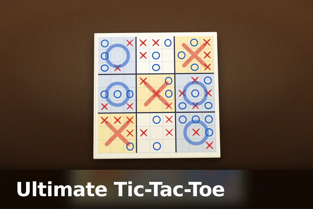Ultimate Tic-Tac-Toe game screen