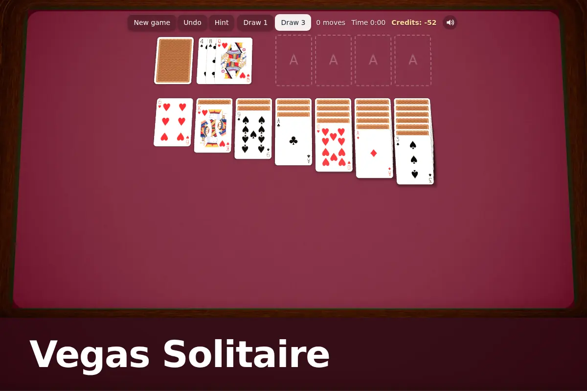 Vegas Solitaire game screen